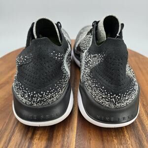 Nike Free RN Flyknit Shoes Mens 10.5 Black White Oreo Athletic Running Sneakers
